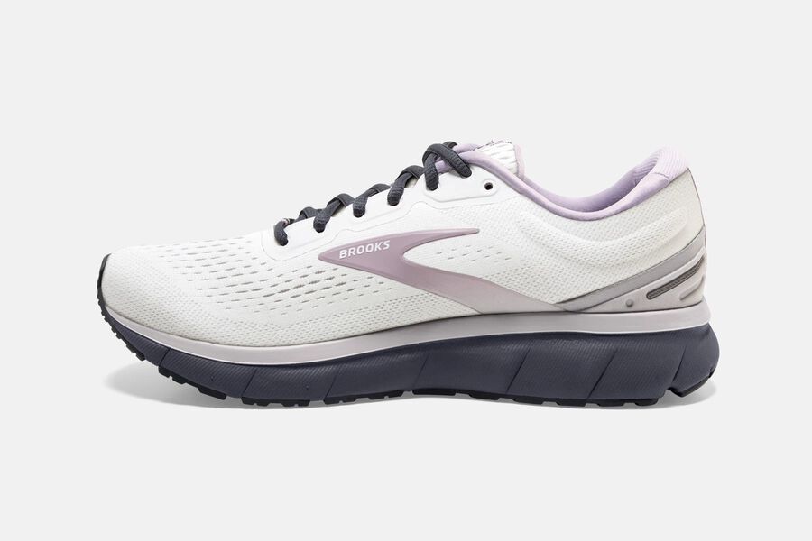 Trace Road Brooks Running Shoes NZ Womens - White/Pink - YMGIWS-529